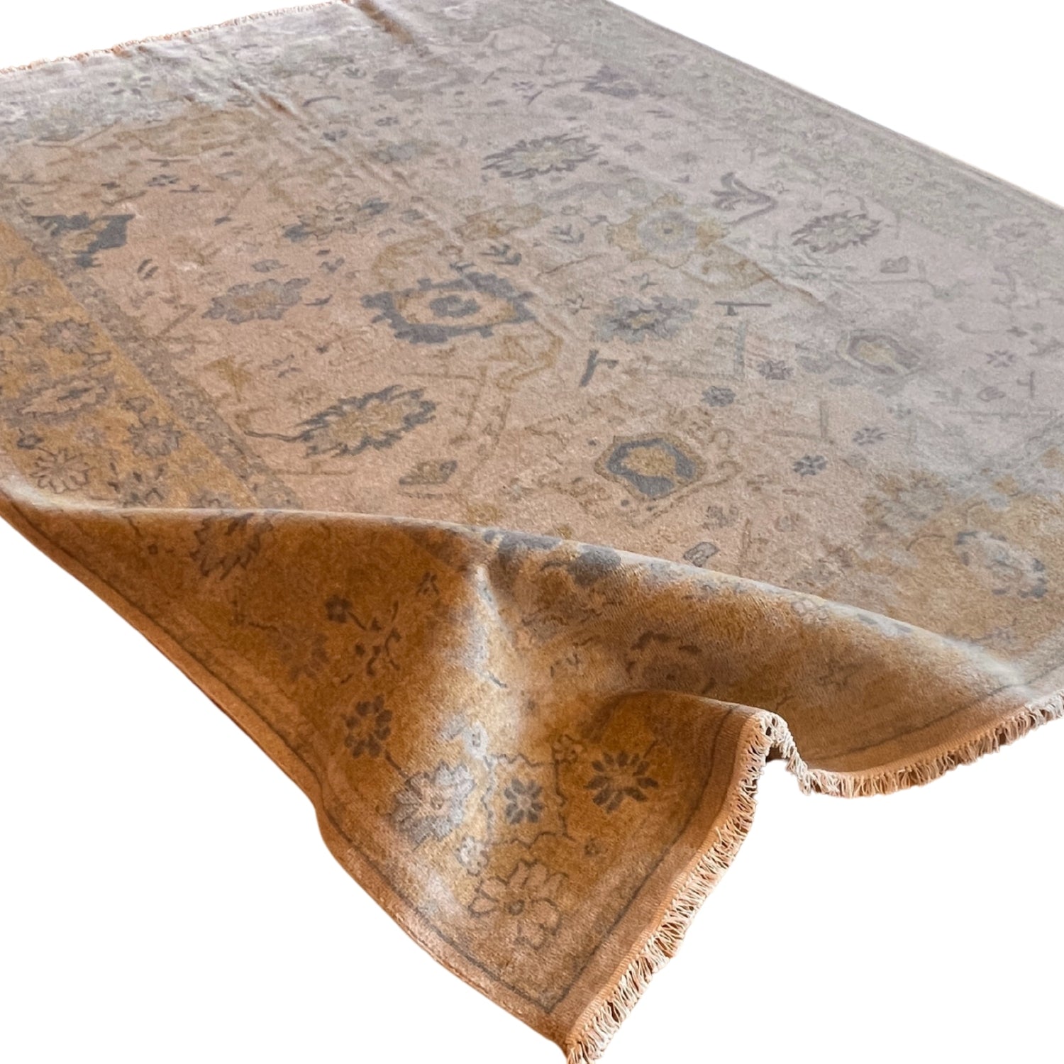 Anatolia Oushak Gold & Blue Rug | Fine Rugs of Charleston