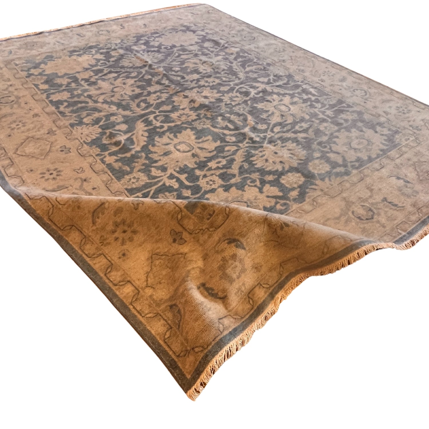 Bela Soft Blue & Gray Vintage Rug | Fine Rugs of Charleston